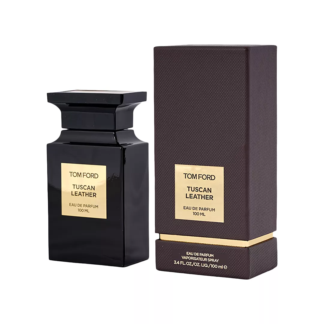 Tom Ford Tuscan Leather Eau de Parfum 100ml in the sleek chess piece-shaped Private Blend flacon