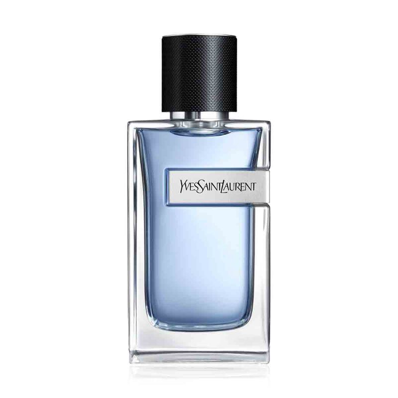 Yves Saint Laurent perfume bottle on a white background